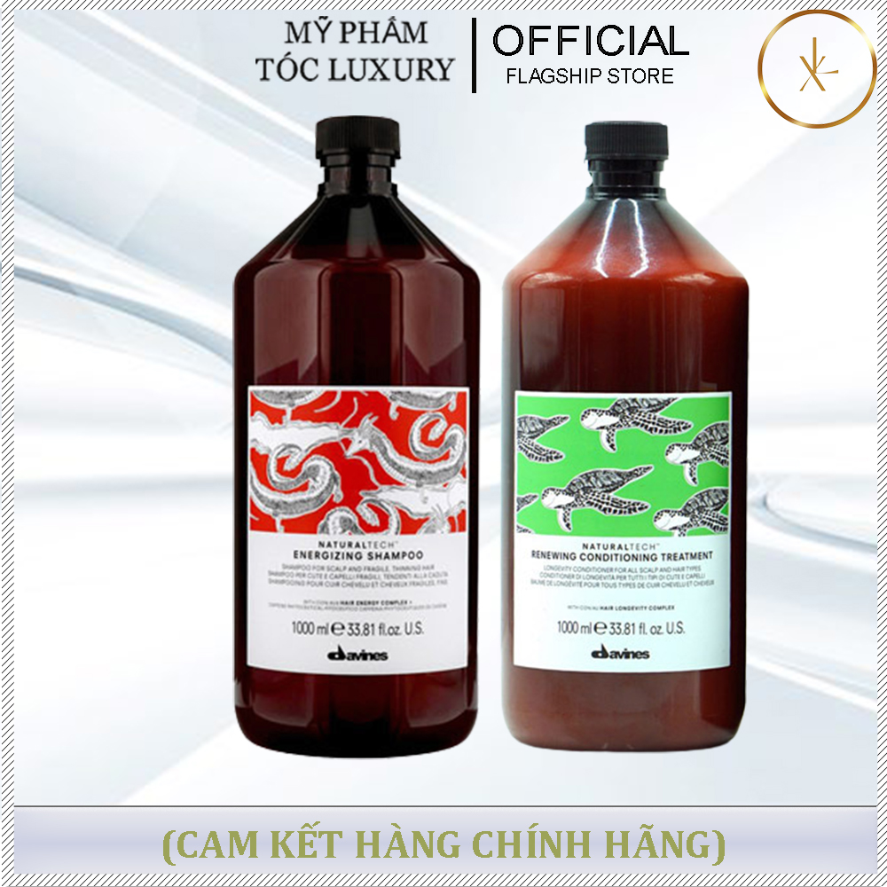 CẶP DẦU GỘI XẢ CHỐNG RỤNG KÍCH THÍCH MỌC TÓC DAVINES ENERGIZING SHAMPOO 1000ML